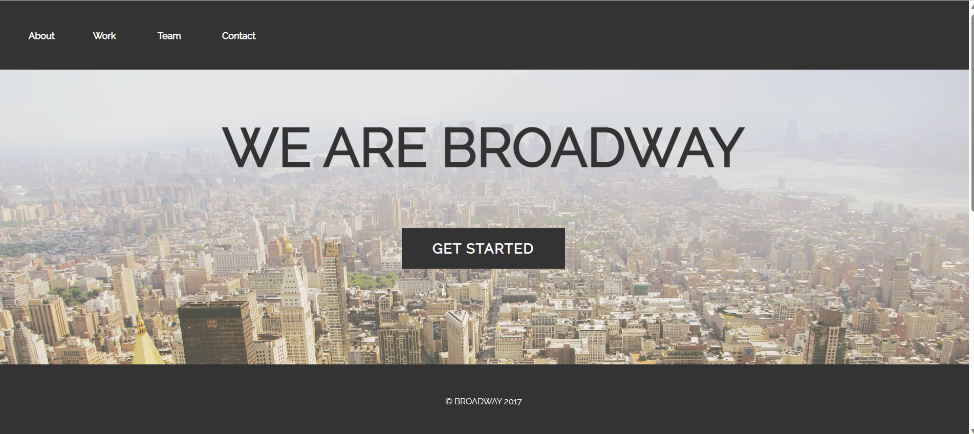 First Broadway Project
